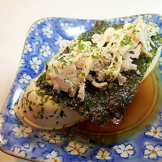 韓国海苔とサラダチキンの冷奴